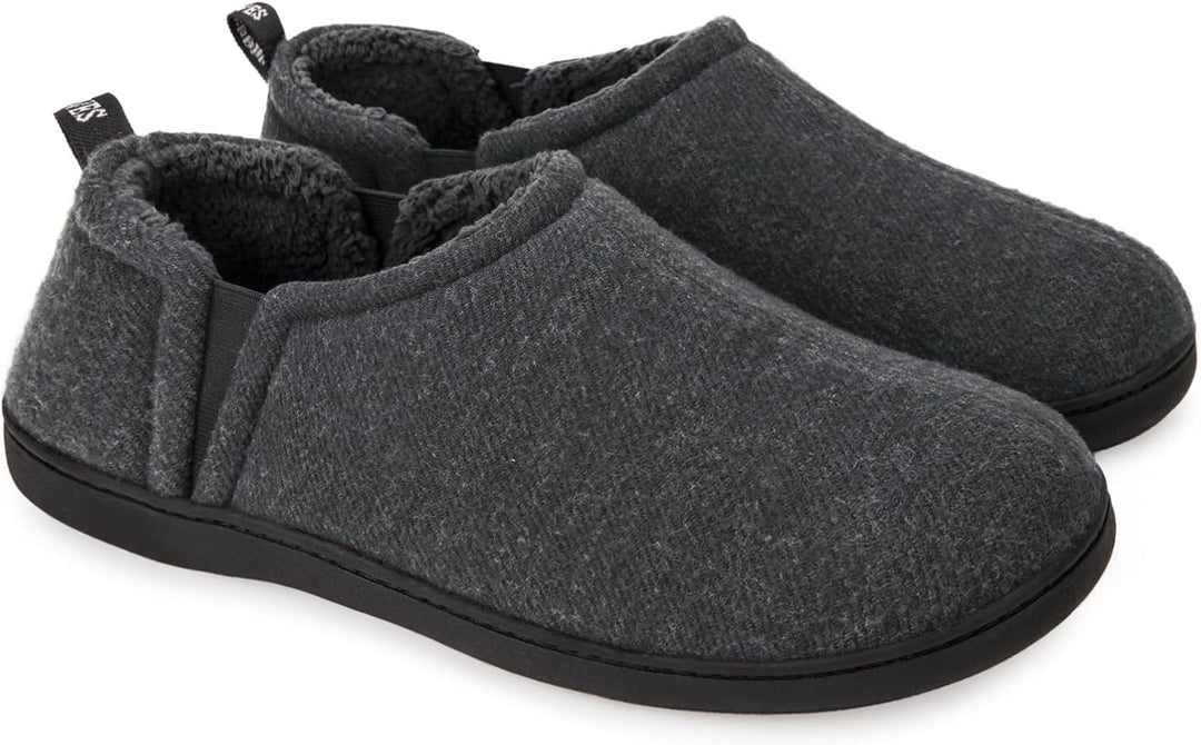 Heren pantoffels Noah bruin, memory foam, voor de koude winter.