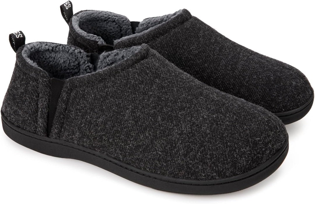 Noah heren pantoffels bruin, warme voering en memory foam.