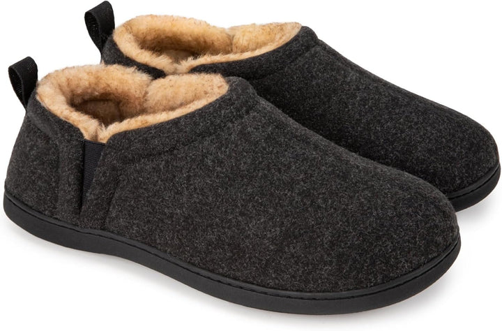 Heren winter pantoffels Noah bruin, zacht en met antislip.