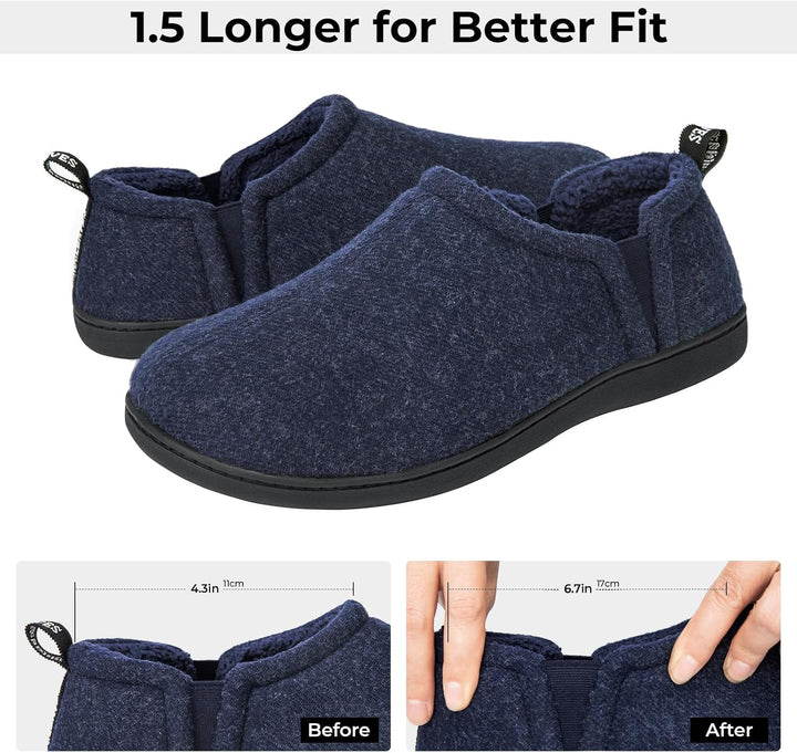 Antislip heren pantoffels Noah in donkergrijs, ultiem comfort.