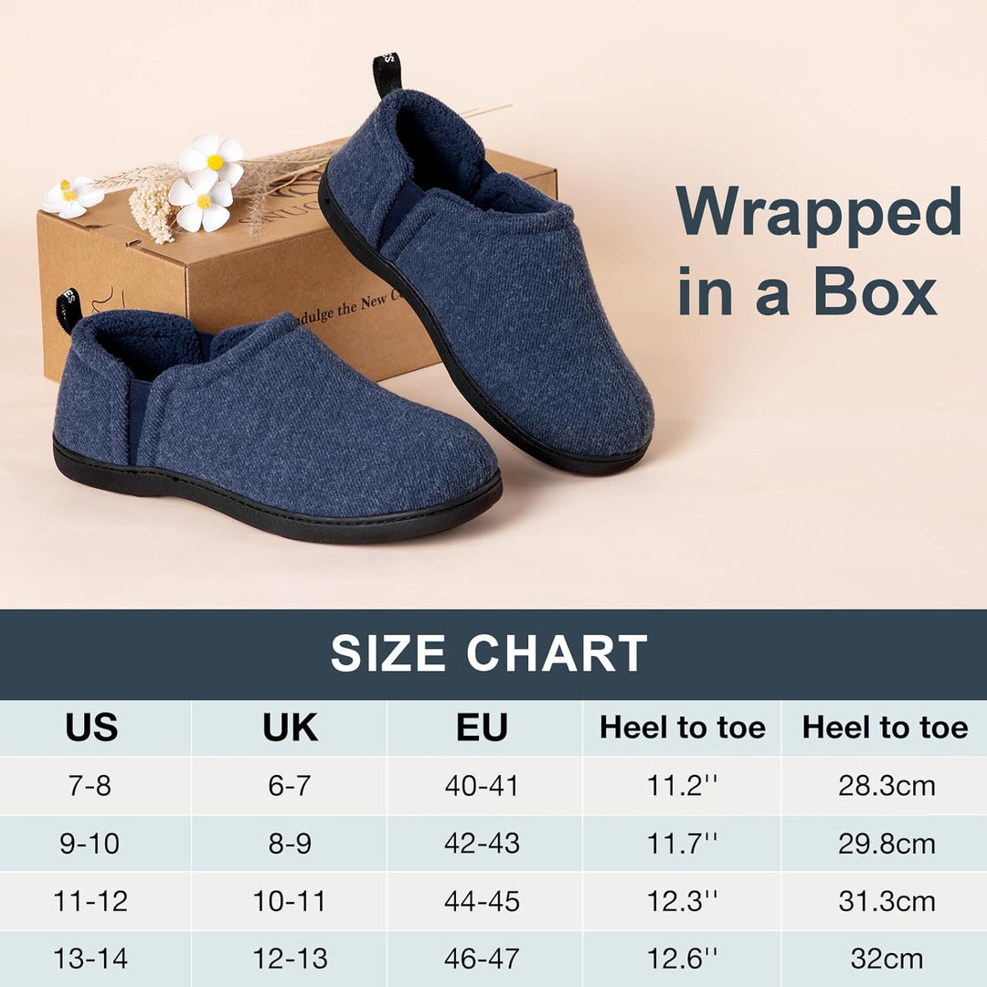 Bruine warme heren pantoffels Noah, perfect voor de winter.