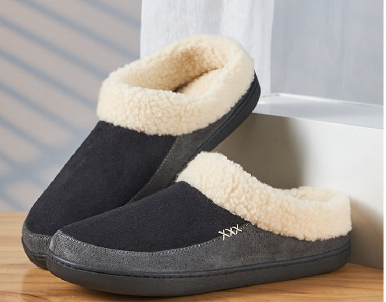 Zachte, warme heren winterpantoffels Lars met comfortabele voering, ideaal voor koude dagen.