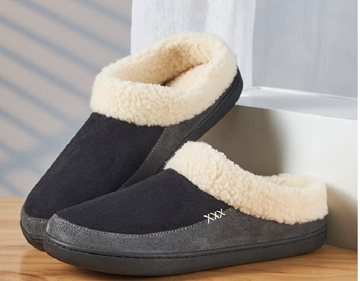 Zachte, warme heren winterpantoffels Lars met comfortabele voering, ideaal voor koude dagen.