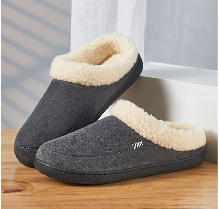 Antislip heren winterpantoffels Lars, bieden veilige grip en warmte voor ultiem binnenhuis comfort.