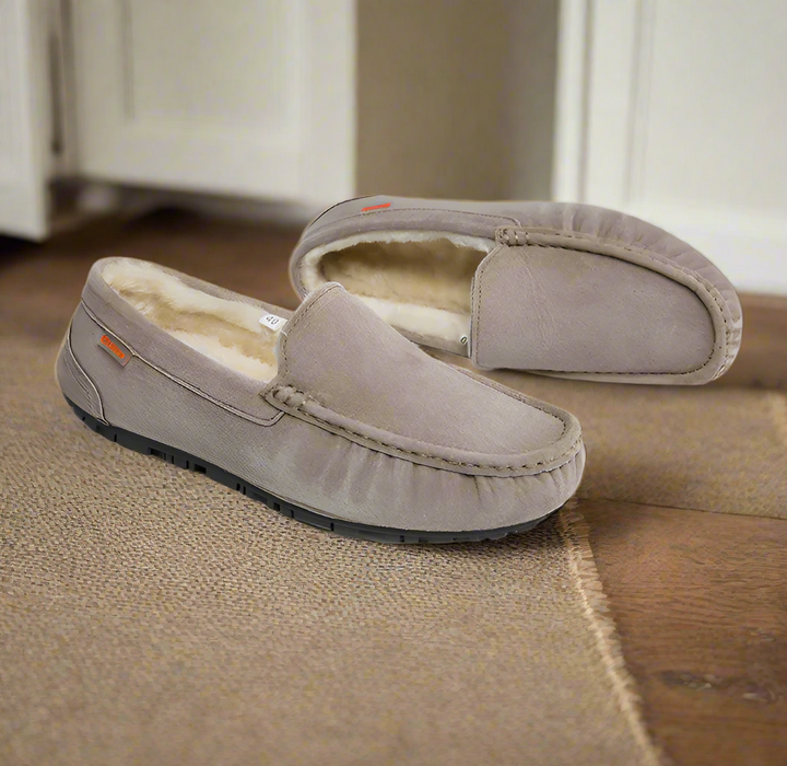 Warme Joris herenpantoffels, comfortabel voor thuis, met antislipzool.