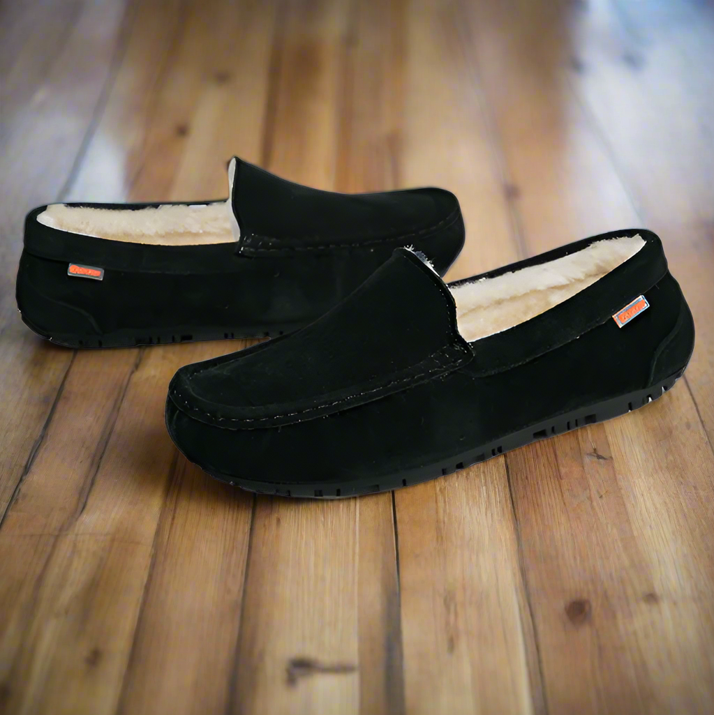 Luxe mocassin herenpantoffels Joris, stijlvol en warm voor binnen, ideale thuis slippers.