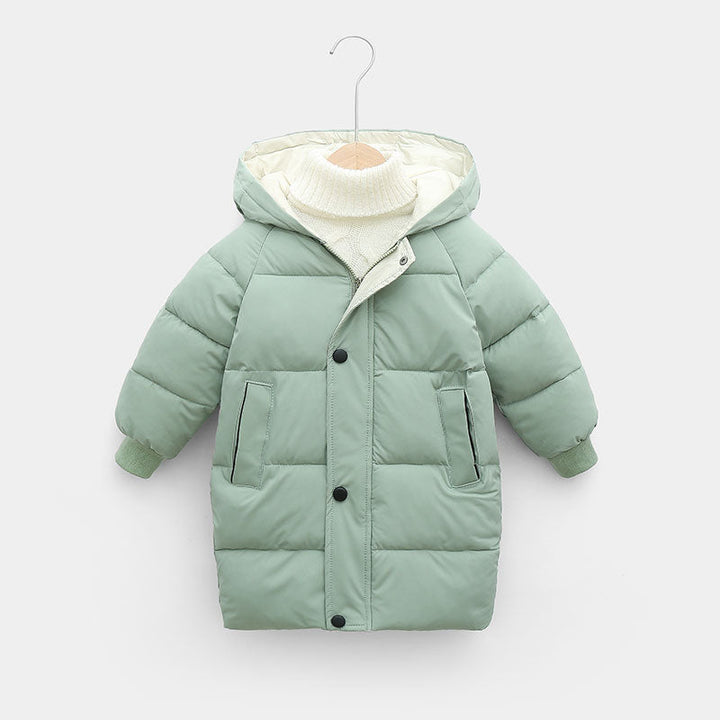Beschermende winterparka, Calvin Kids jas houdt je kind warm en droog buiten.