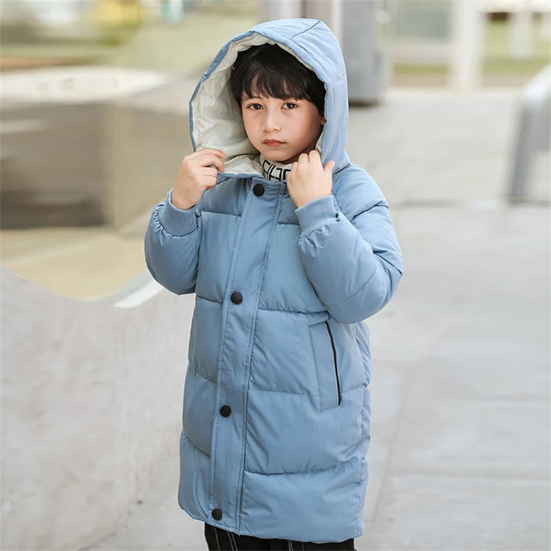 Stijlvolle winterjas voor kinderen, duurzame parka voor koude dagen.