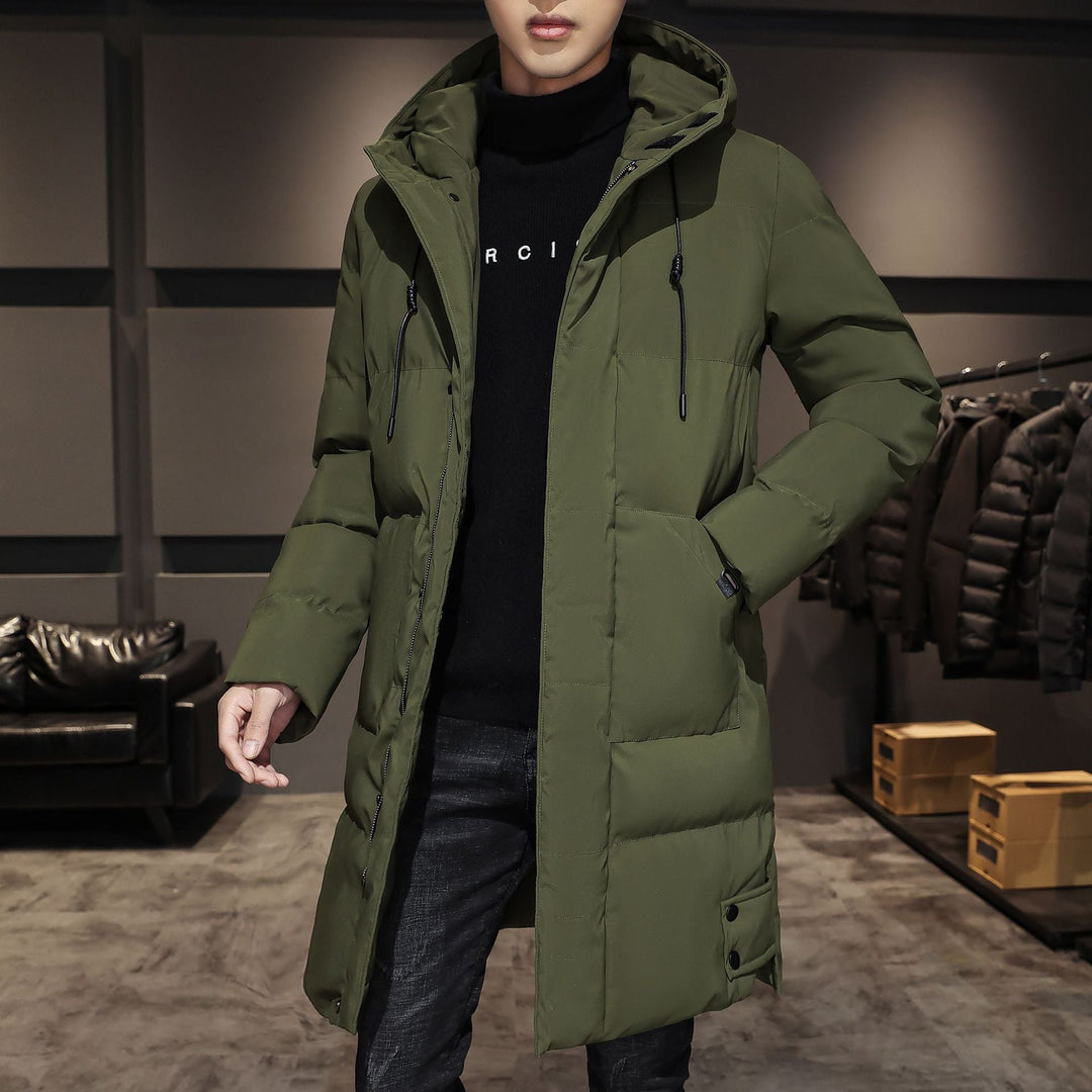 Stijlvolle heren parka jas, warm en duurzaam, ontworpen voor optimale bescherming tegen wind en kou. Functionele winterkleding.
