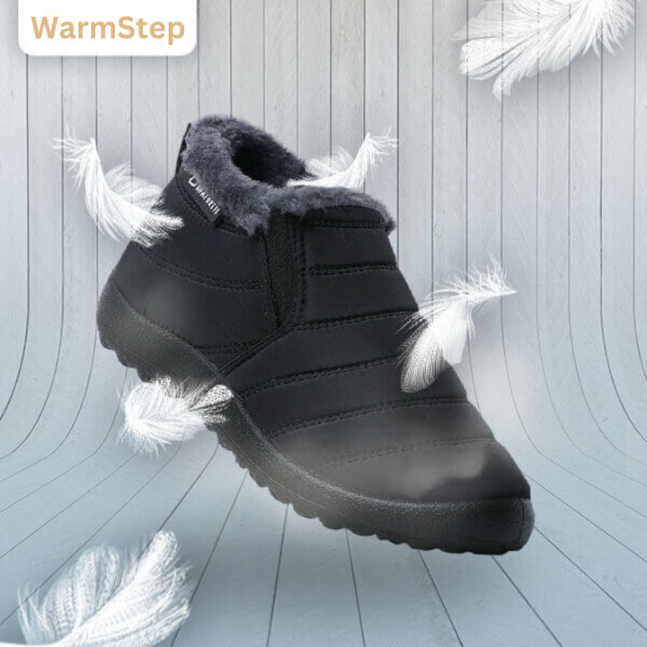 Dikke antislipzool van WarmStep winterpantoffels; veilige, comfortabele schoenen voor elke ondergrond.