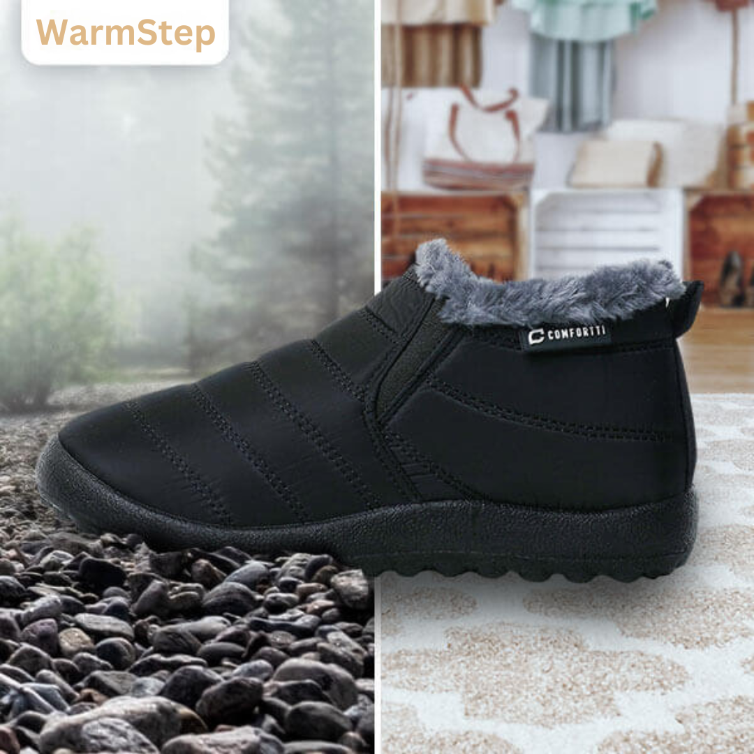 Close-up van de zachte, warme voering van WarmStep unisex winterpantoffels; tegen koude voeten.