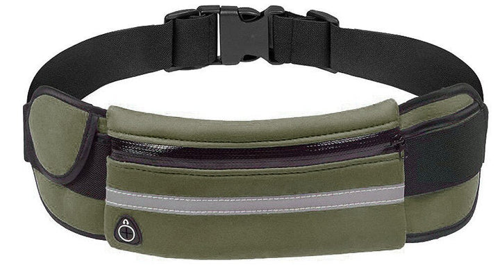 Veilig waterdicht hardloop heuptasje, unisex, met rits, voor telefoons en waardevolle spullen.
