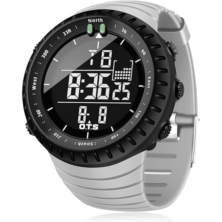 Waterdicht heren digitaal sporthorloge Henry met stopwatch en alarmfuncties voor actieve mannen.