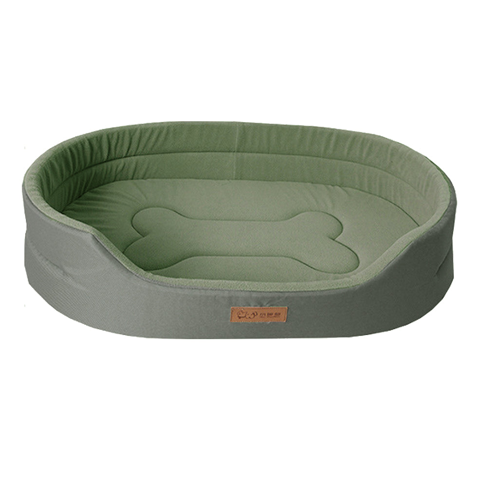Stijlvol blauw waterdicht hondenbed, biedt superieur comfort en is zeer hygiënisch voor uw hond.