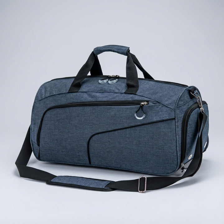 Unisex waterdichte duffel reistas met natvak en ventilatie, perfect voor sportkleding na training.