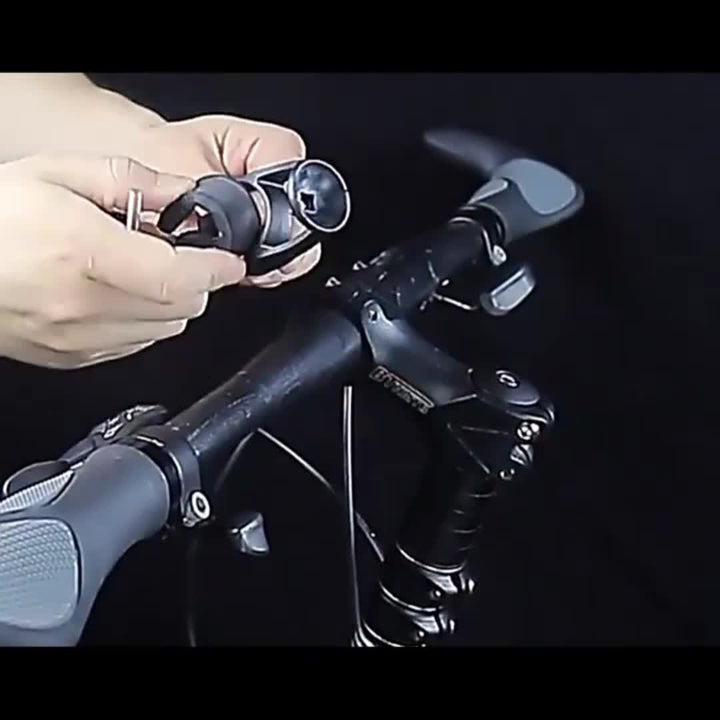 Compacte waterdichte telefoonhouder voor fiets & motor, 360 graden draaibaar, essentieel navigatie accessoire.