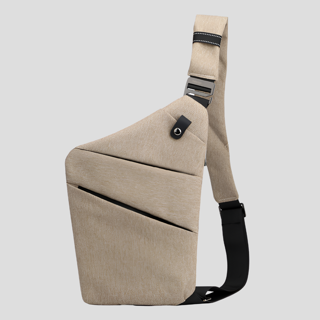 Elegante waterdichte anti-diefstal schoudertas, functioneel voor stad, werk en reis. Unisex design.