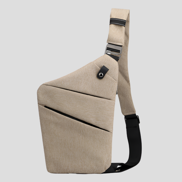 Elegante waterdichte anti-diefstal schoudertas, functioneel voor stad, werk en reis. Unisex design.