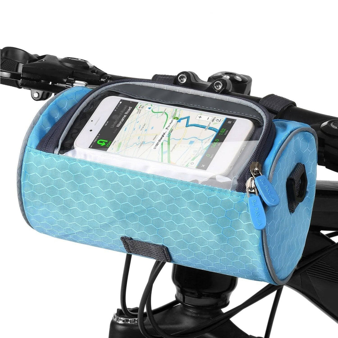 Fietsaccessoire: waterdichte fietstas met telefoonvenster, voor eenvoudige GPS navigatie op de fiets.