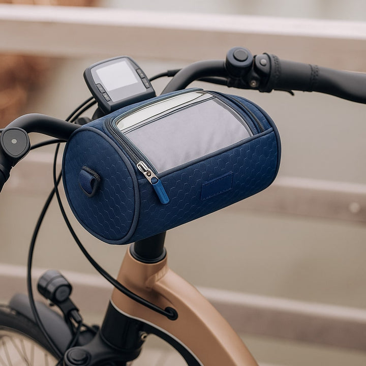 Gemakkelijke montage, waterdichte stuurtas met touchscreen voor handsfree en veilige navigatie.