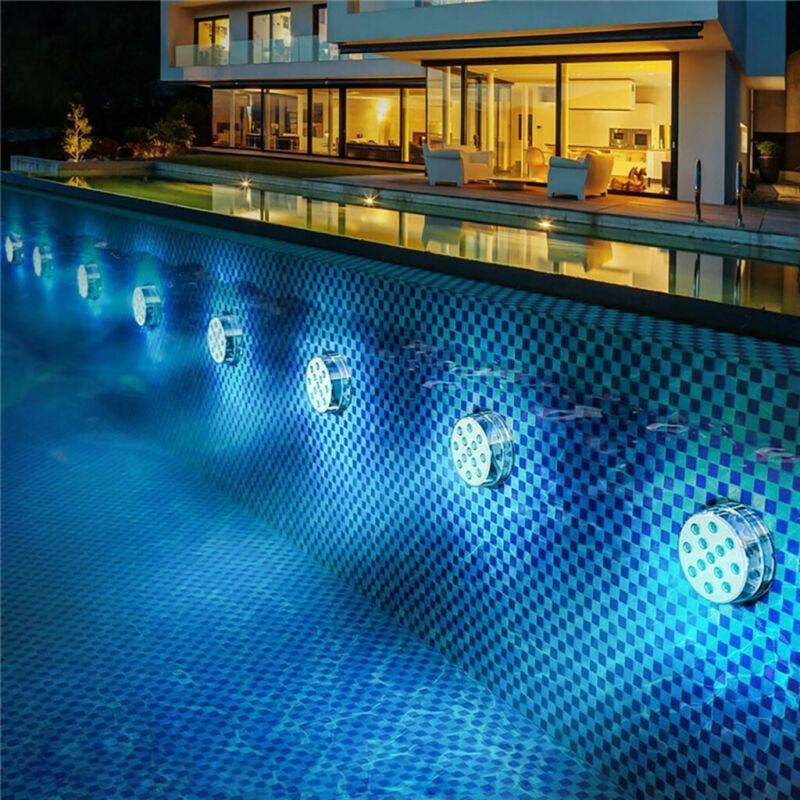 GlowRipple onderwaterlamp met LED verlichting. Met afstandsbediening creëert u prachtige lichteffecten in water.
