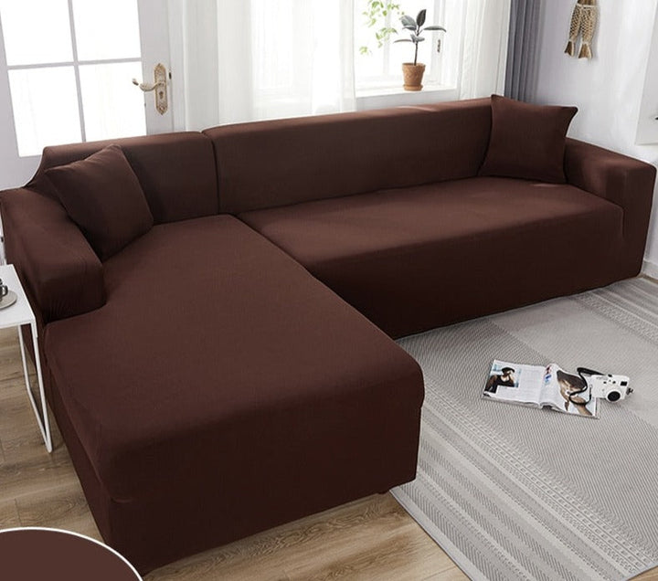 Waterdichte sofabeschermer van rekbaar polyester voor een altijd schone bank.