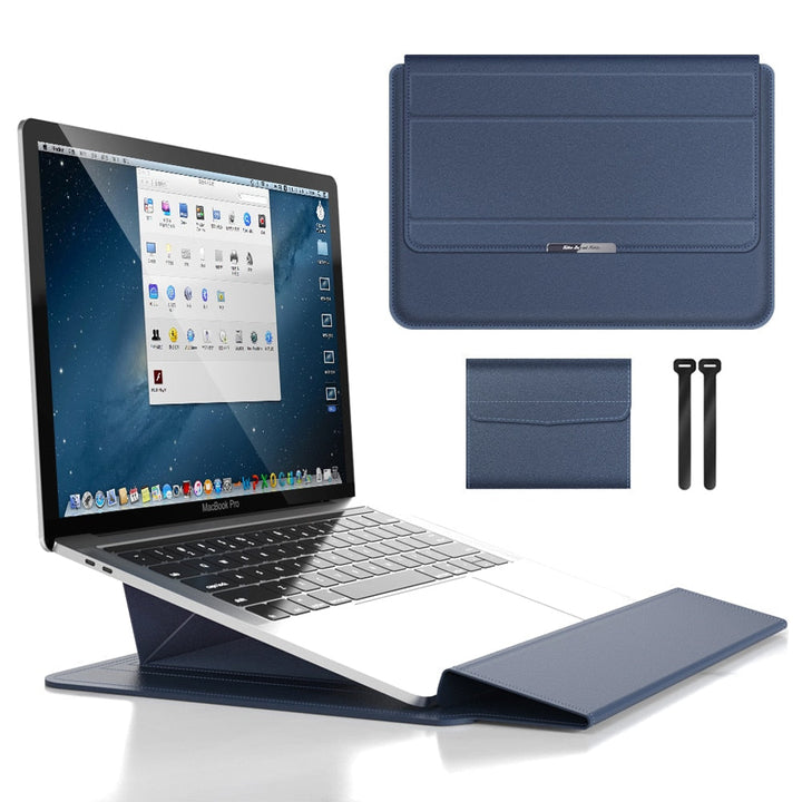 Draagbare waterdichte laptop sleeve Veltro, essentieel voor reizen en dagelijks woon-werkverkeer met optimale bescherming.