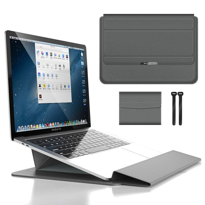 Duurzame, waterbestendige stof van de Veltro laptop sleeve, biedt langdurige bescherming tegen de elementen.