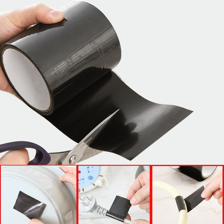 Waterdichte zelfklevende reparatietape voor snelle afdichting van lekken binnen en buiten.