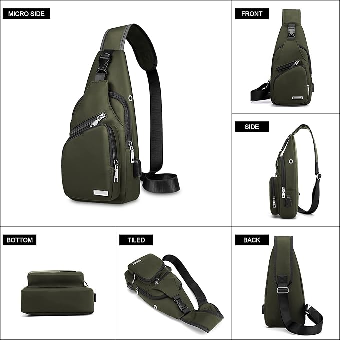 Comfortabele WaveSling schoudertas, waterdichte slingbag met gemakkelijke toegang tot je essentials.