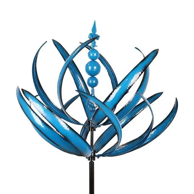 Decoratieve windwiel windspinner. Voegt een artistiek en rustgevend element toe aan elke tuin, terras of buitenruimte.