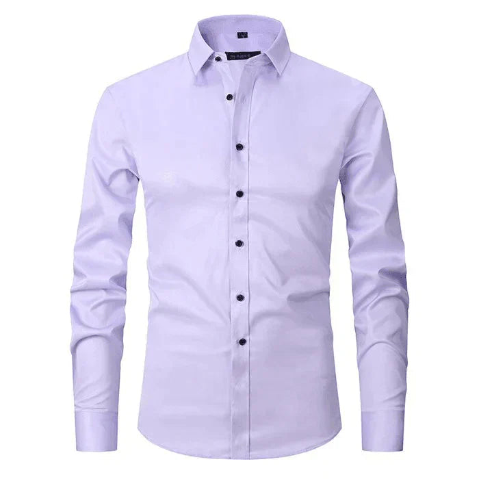 Comfortabel slim fit heren overhemd met lange mouwen. Een onmisbaar item voor een moderne en nette look.
