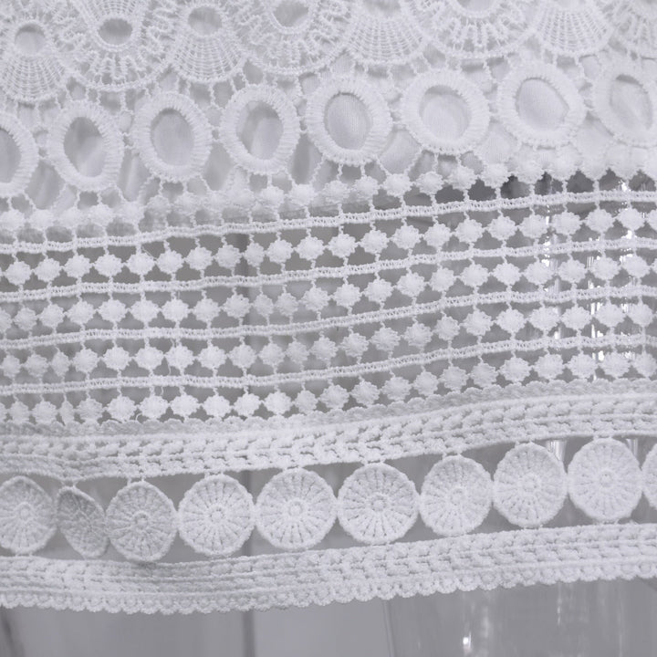 Elegante witte maxi jurk voor dames, lange bohemian zomerjurk, perfect voor strand en zomerse mode.