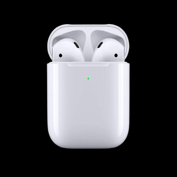 Witte draadloze Bluetooth oordopjes 2e generatie met oplaadcase voor universeel gebruik en comfortabele pasvorm.