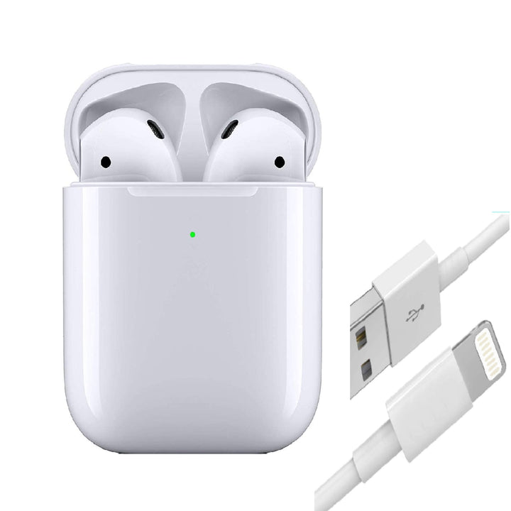 Complete set: draadloze Bluetooth koptelefoon 2e generatie, inclusief universele in-ear oordopjes en oplaadcase.