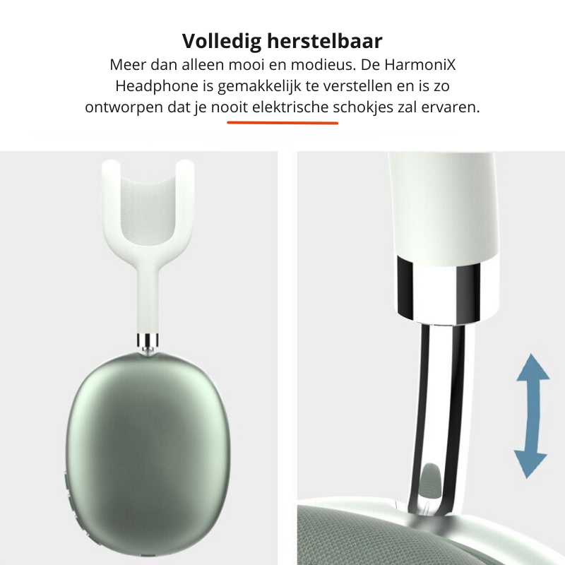 Rode draadloze over-ear koptelefoon, perfect voor muziek en handsfree bellen. Stijlvol en comfortabel.