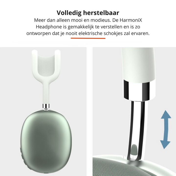 Rode draadloze over-ear koptelefoon, perfect voor muziek en handsfree bellen. Stijlvol en comfortabel.