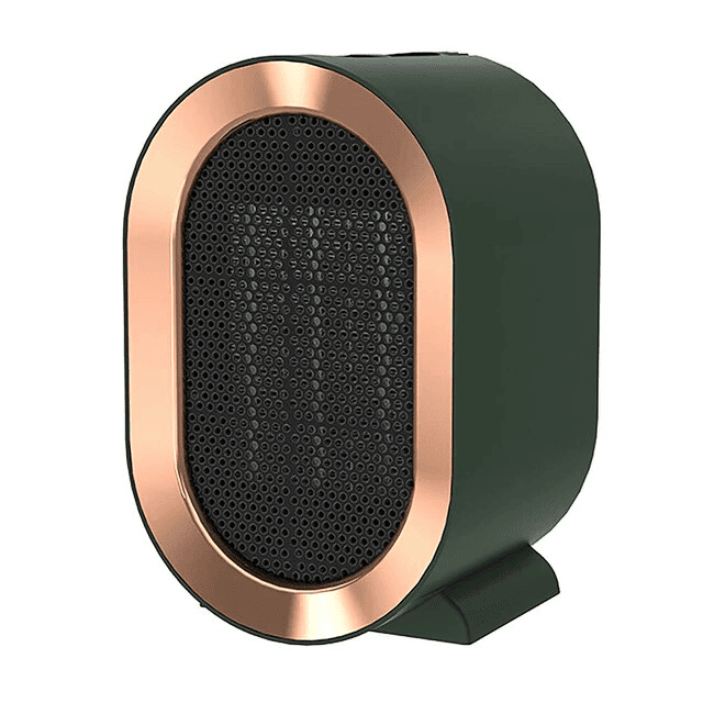 Energiezuinige witte draagbare verwarmer, perfect voor comfortabele verwarming tijdens de winter in huis of kantoor.