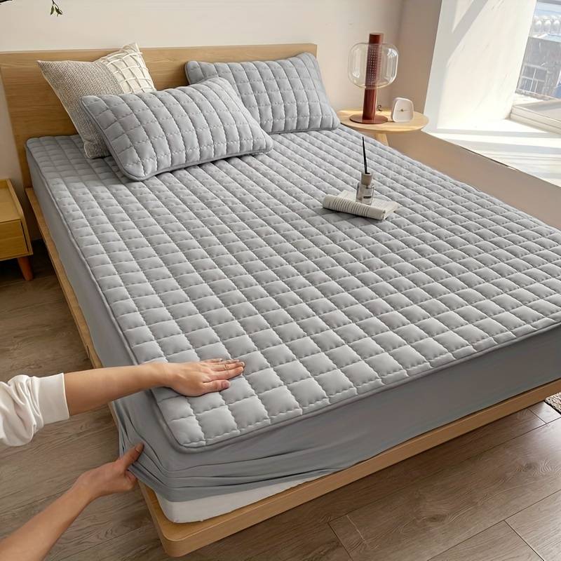 Witte matrashoes voor ultiem slaapcomfort, beschermt je matras hygiënisch en verlengt de levensduur.