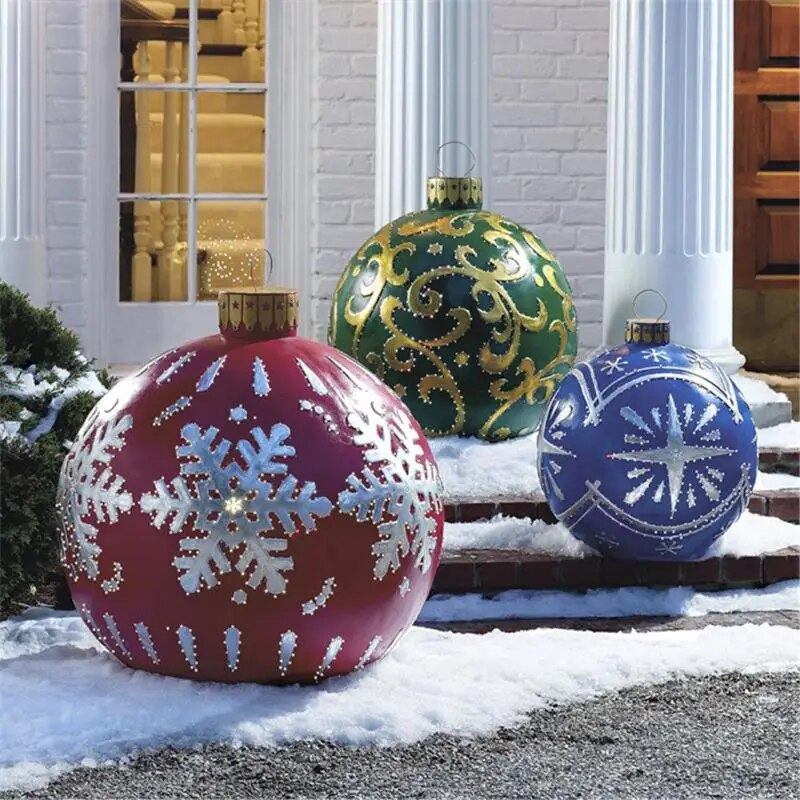XL jumbo kerstballen, weerbestendig voor binnen & buiten, onbreekbaar kunststof.
