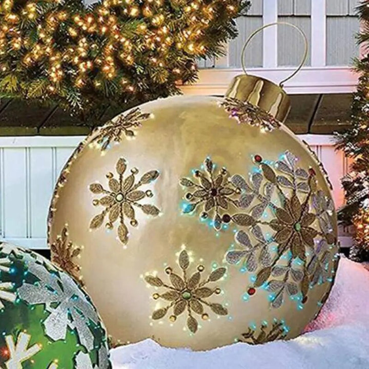 Set van kleurrijke XL kerstballen, onbreekbaar voor sfeervolle kerstdecoratie binnen en buiten.