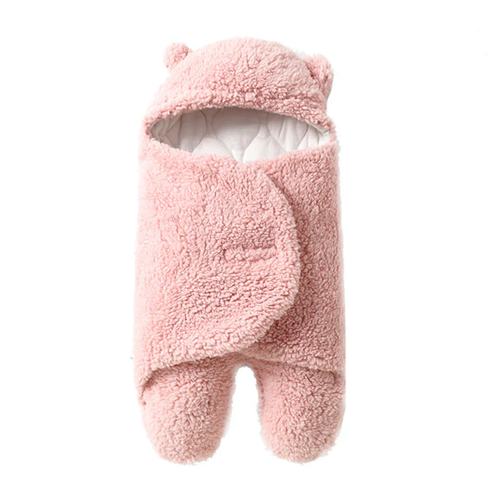 "Zachte babydeken met knusse textuur, perfect voor koude dagen, ultrazacht en veilig voor baby's comfort."