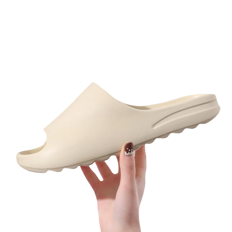 Ademende dames comfort slides, ideaal voor strand, zwembad of thuis, met een ondersteunend en zacht gevoel.