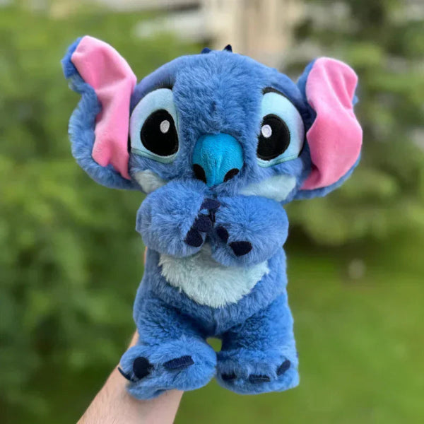 Zachte kalmerende Ayeha knuffel (CORA) met rustgevende ademhaling, ideale slaaphulp voor kinderen en volwassenen. Blauw/roze.