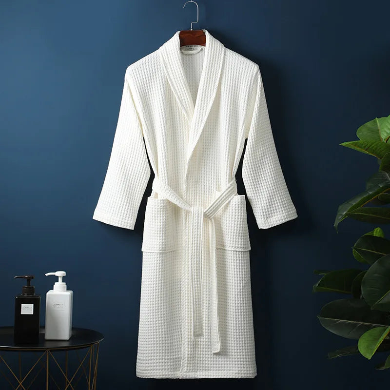 Luxe badjas van zacht katoen, geschikt voor dames en heren, voor ultiem relaxcomfort.