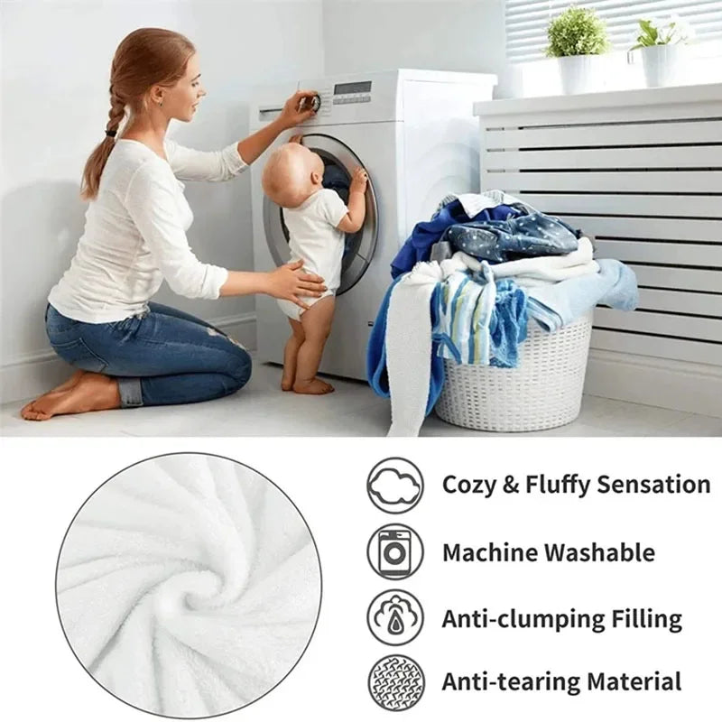 Ultieme comfort pluche deken van WarmWol, perfect voor ontspannen momenten thuis.
