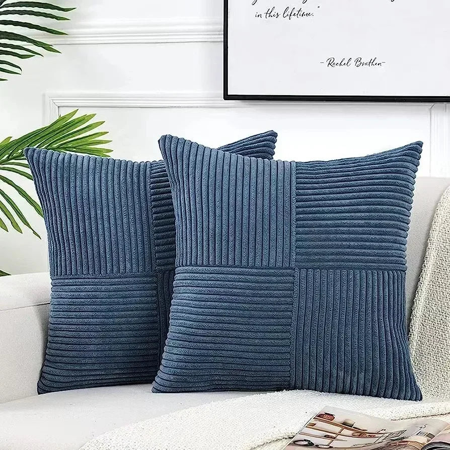 Hoogwaardige ribfluweel kussenhoes, verbetert interieur met zachte textuur en stijlvolle look.