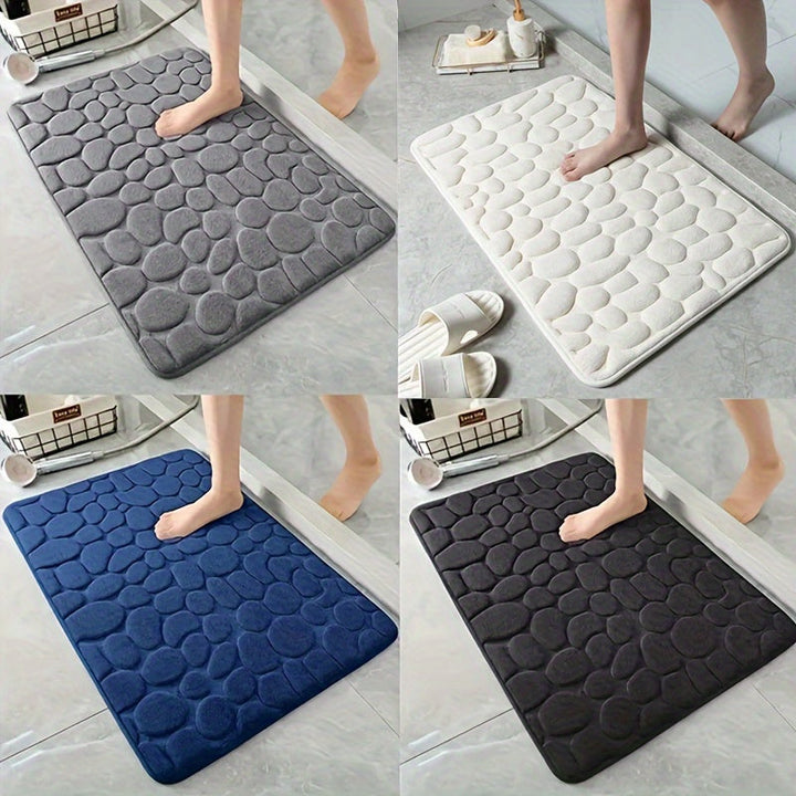Zachte, ultra absorberende antislip badmat voor veilige en droge badkamervloer.