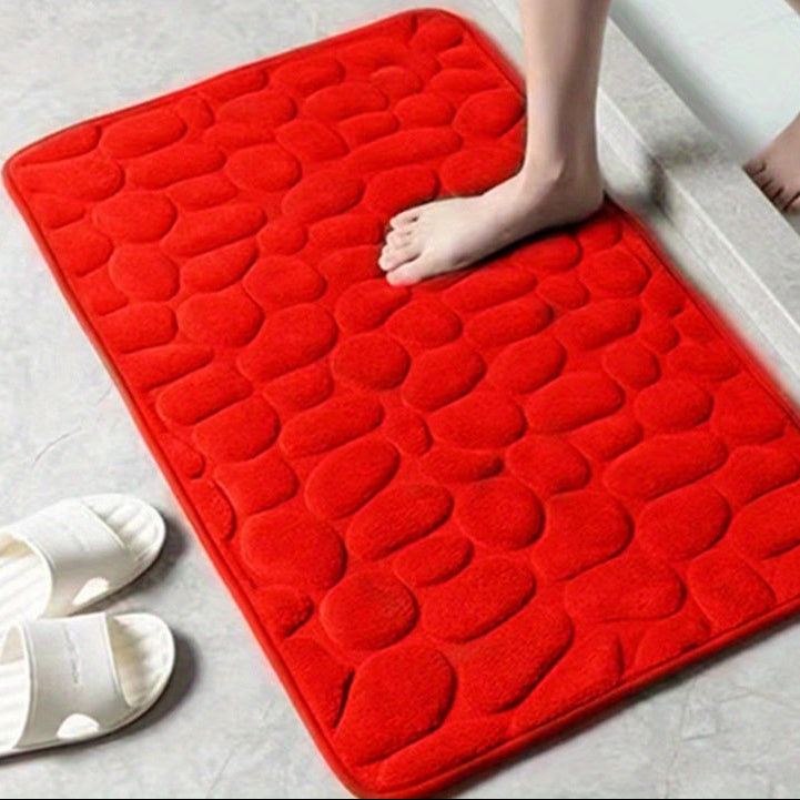 Ultiem zachte badmat, absorberend en antislip, ideaal voor badkamer interieurdecoratie.