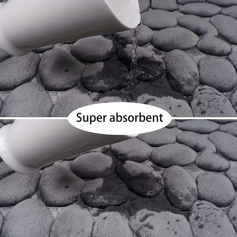 Veilige antislip badmat, super absorberend en zacht, ideaal badkameraccessoire.